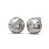 Image 2 : 1.04 ctw Oval Diamond Earrings 18K White Gold - REF-225A3N