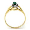 Image 2 : 0.25 ctw Emerald Ring 10k Yellow Gold - REF-7Y5X