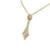 Image 2 : 4.3 ctw Canary Citrine & Diamond Necklace 18K Yellow Gold - REF-239H3R