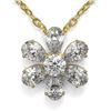 Image 1 : 1.25 ctw Pear Cut Diamond Designer Necklace 18K Yellow Gold - REF-185K6Y