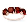 Image 1 : 3.66 ctw Garnet Ring 18k Rose Gold - REF-27F8M