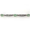 Image 2 : 2.07 ctw Emerald & Diamond Bracelet 10k White Gold - REF-36A6N