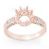 Image 1 : 0.50 ctw VS/SI Diamond Ring for 1.25 Center 14k Rose Gold - REF-40R9K