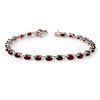 Image 1 : 9.20 ctw Garnet Bracelet 10k White Gold - REF-53X5A