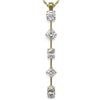 Image 1 : 1.45 ctw Mix cut Diamonds Designer Necklace 18K Yellow Gold - REF-163Y6X