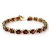 Image 1 : 28.0 ctw Garnet Bracelet 10k Yellow Gold - REF-48R3K