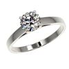 Image 2 : 0.97 ctw Certified Quality Diamond Engagment Ring 10k White Gold - REF-139H2R