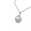 Image 2 : 1.15 ctw Diamond & Pearl Necklace 18K Rose Gold - REF-164K8Y