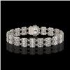 Image 2 : 13.54 ctw Oval Diamond Bracelet 18K White Gold - REF-1529A6N