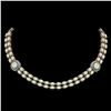 Image 1 : 32.21 ctw Opal & Diamond Necklace 14K Rose Gold - REF-527H3R