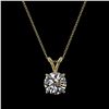 Image 3 : 1.30 ctw Certified Quality Diamond Necklace 10k Yellow Gold - REF-188M2G