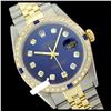 Image 1 : Rolex Men's Two Tone 14K Gold/SS, QuickSet, Diam Dial & Diam/Sapphire Bezel