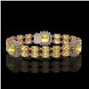 Image 1 : 15.95 ctw Citrine & Diamond Bracelet 14K Rose Gold - REF-263F6M
