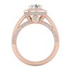 Image 3 : 2.8 ctw VS/SI Diamond Solitaire Art Deco Ring 18k Rose Gold - REF-527K3Y