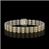 Image 3 : 20.93 ctw Citrine & Diamond Bracelet 14K White Gold - REF-318A2N