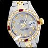 Image 1 : Rolex Men's Two Tone 14K Gold/SS, QuickSet, Diam Dial & Diam/Ruby Bezel