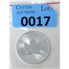 Image 1 : 1 Oz .9999 Fine Silver 2021 Canada Maple Leaf Coin