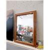 Image 1 : Wood Framed Wall Mirror - 18" x 24"