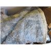 Image 2 : 2 Grey Faux Fur Carpets - 53" x 62"