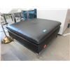 Image 1 : Large Black Ottoman - 34" x 34" x 16" tall