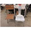 Image 1 : Folding Chair with Metal Frame & Metal Chair