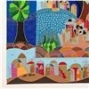 Image 2 : Ilan Hasson, "Tree of Life" Hand Signed Limited Edition Serigraph on Paper with Letter of Authentici