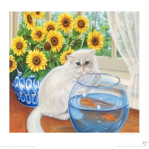 "Home Alone" Limited Edition Lithograph by Barbara Higgins-Bond. Numbered and Hand Signed by the Art