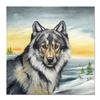 Image 1 : Martin Katon, "Winter Wolves" Original Oil Painting on Canvas Hand Signed with Letter of Authenticit