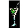 Image 1 : Romero Britto "Black Martini" Hand Signed Limited Edition Giclee on Canvas; Authenticated