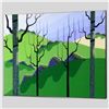 Image 2 : "Over Hills" Limited Edition Giclee on Canvas by Larissa Holt, Numbered and Signed. This piece comes