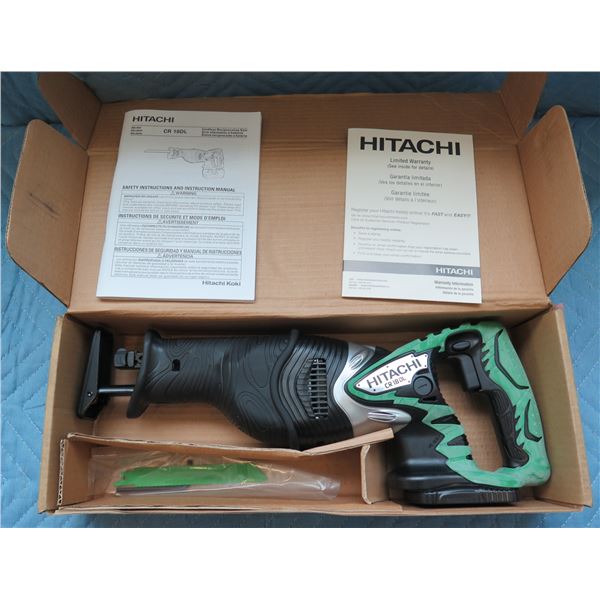 Hitachi 18V Cordless Reciprocating Saw Model CR 18DL New in Box