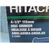 Image 2 : Hitachi 115mm 4-1/2" Disc Grinder w/ 5 Grinding Wheels Model G12SR4 New in Box