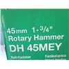 Image 2 : Hitachi 45mm 1-3/4" Rotary Hammer Model DH 45MEY New in Box