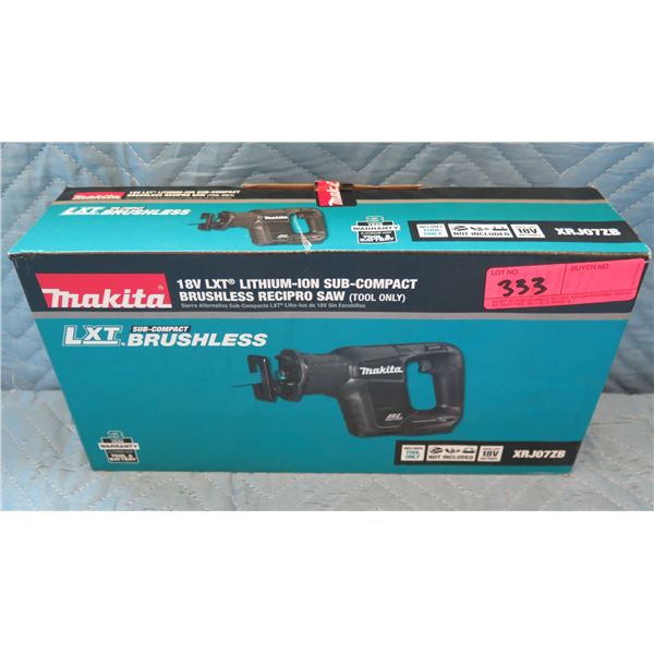 Makita LXT Lithium-Ion Brushless Recipro Saw  Kit Model XRJ07ZB New in Box