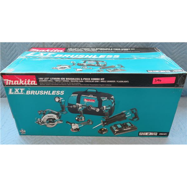 Makita LXT Brushless 3-Piece Combo Kit: Hammer Drill, Impact Driver, Circular Saw