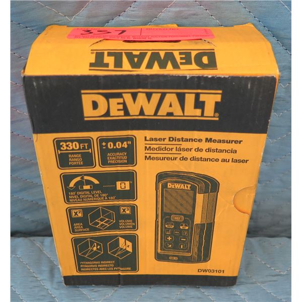 DeWalt Laser Distance Measure 165' Range Model DW03101 New in Box