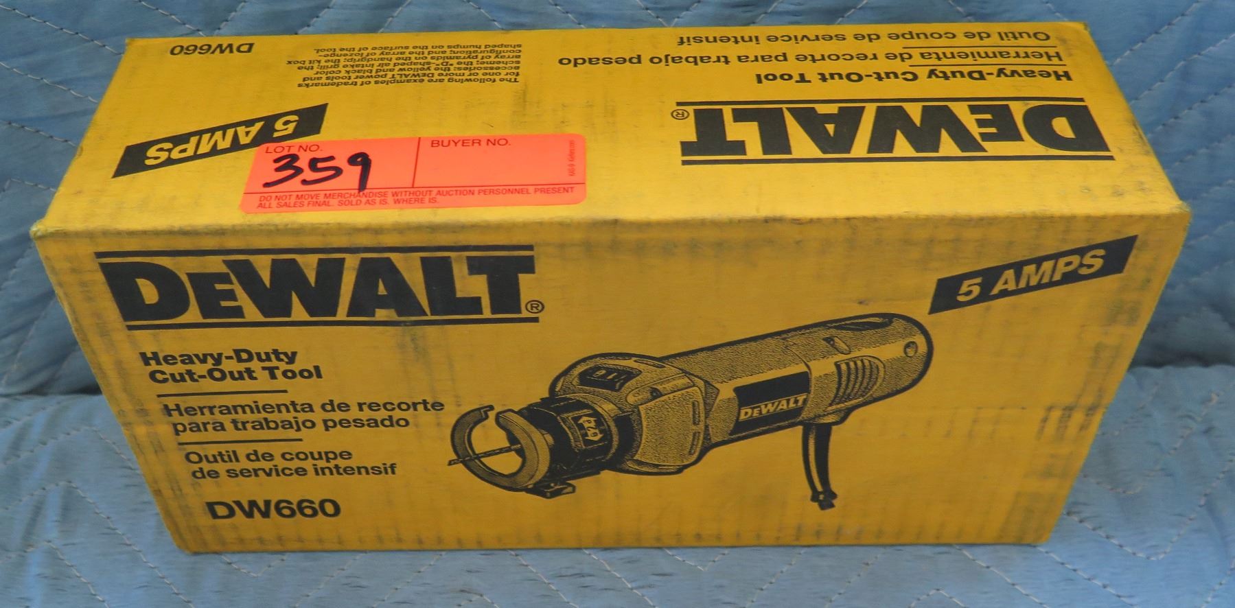 DeWalt Heavy-Duty Cut-Out Tool 5 Amps Model DW660 New in Box