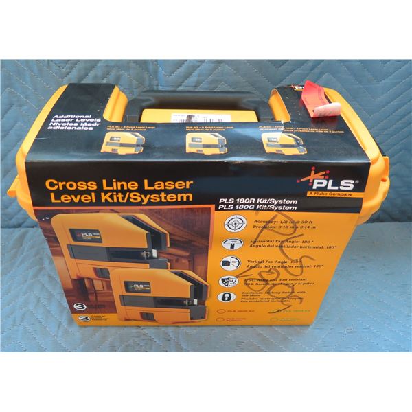 Pacific Laser Systems PLS Cross Line Laser Level Kit/System New in Hard Case