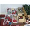 Image 11 : Misc Christmas: Artificial Wreaths & Tree, Tablecloths, Ornaments, Gift Bags, Bows, etc