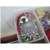 Image 14 : Misc Christmas: Artificial Wreaths & Tree, Tablecloths, Ornaments, Gift Bags, Bows, etc