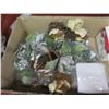 Image 32 : Multiple Woven Baskets, Metal Shelf Pieces, Ikea Mesh Storage, Artificial Fruit, Rope, etc