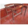 Image 3 : Qty 2 Red Metal Table Frames - 16"x16"x16"H and 20"x20"x15"H