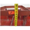 Image 8 : Qty 2 Red Metal Table Frames - 16"x16"x16"H and 20"x20"x15"H