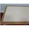 Image 2 : Mark David Custom Furniture Wood & White Laminate Table w/ Drawer 48"x30"x30"H