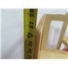 Image 7 : Qty 2 Corner Display 3 Tier Wooden Shelves 11"x11"x37"H