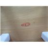 Image 8 : White Wooden Table 39"x19"x 36"H w/ 2 Round Stools 12" Diameter x 20"H