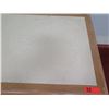 Image 3 : Mark David Custom Furniture Wood & White Laminate Table w/ Drawer 48"x28"x30"H