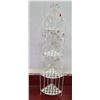 Image 1 : White Metal 4 Tier Corner Display 62"H