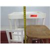 Image 11 : Lipper International Small Wooden Chair 20"H, Plastic 2 Tier Shelf 30"H & Wood Stool 23"H