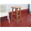 Image 9 : Lipper International Small Wooden Chair 20"H, Plastic 2 Tier Shelf 30"H & Wood Stool 23"H